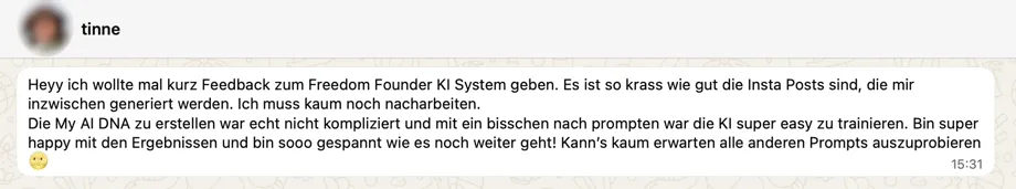 Tinne: System an einem Nachmittag eingerichtet